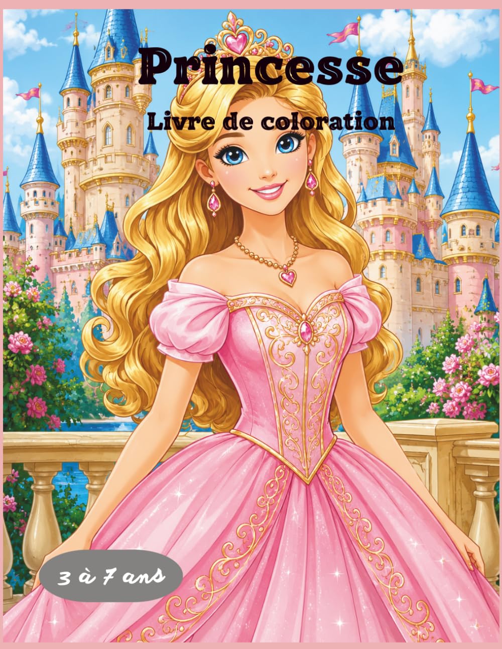PRINCESSE: Livre de coloriation: COLORIAGE ÉDUCATIF