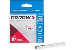 Arrow T50 Heavy Duty Staples for Upholstery, Construction, Furniture, Crafts (1250-Pack)