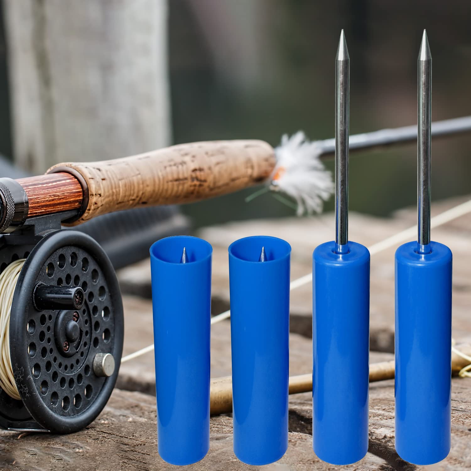 Lot De 4 Supports De Canne à Pêche, Supports De Canne à Pêche