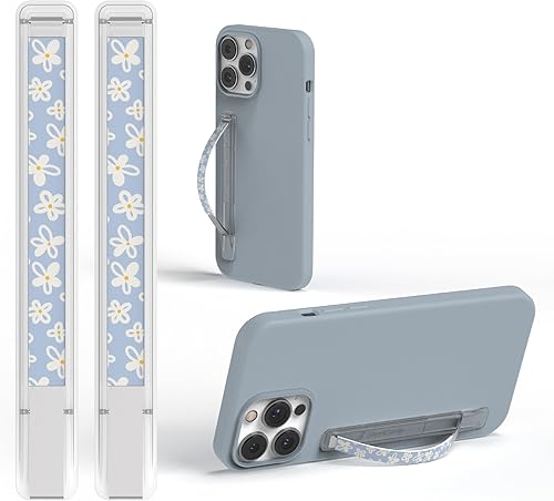 SleekStrip SleekGrip-Essential Soporte de Agarre para Teléfono Ultra Delgado, Anillo de Bucle para Dedos de Metal Delgado Correa Sujetadora de Mano