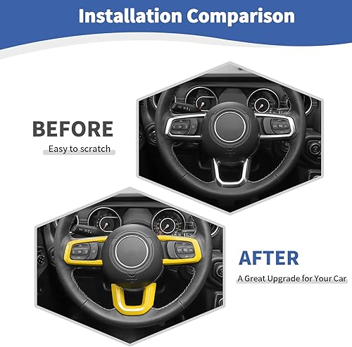 Miniatura 10 de RT-TCZ Para Wrangler JL - Panel de calcomanías para volante de Jeep Wrangler JL JLU Gladiator JT 2018-2024, accesorios interiores morados, 3 unidades