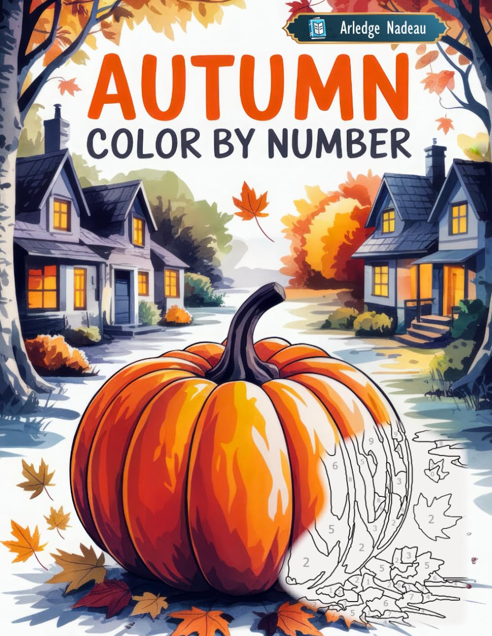 Autumn Color by Number: Fall Season Scenes Coloring Book for Adults Relaxation and Stress Relief