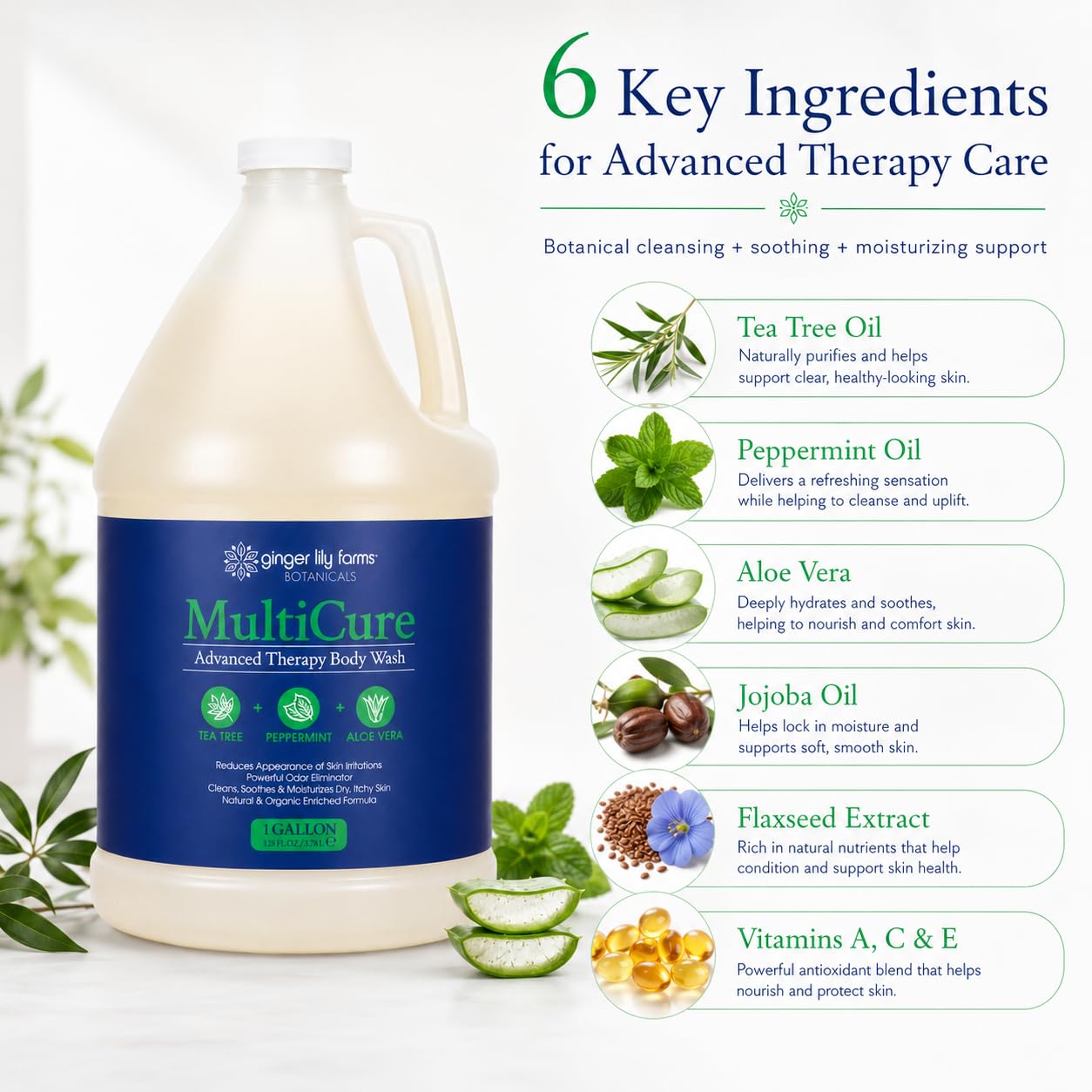 Ginger Lily Farms Botanicals MultiCure Advanced Therapy Body Wash