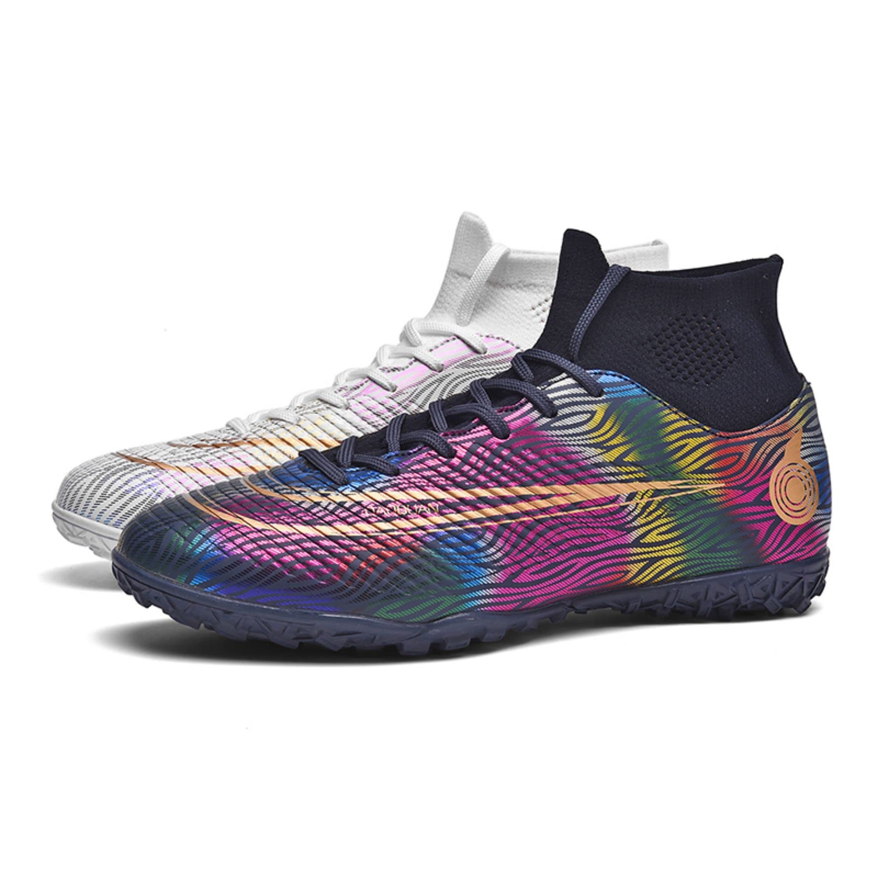 Football Boots Men Cleats Soccer Shoes Professional Spikes Football Competition Shoes Boys' Soccer Shoes Lace Up Training Sneakers