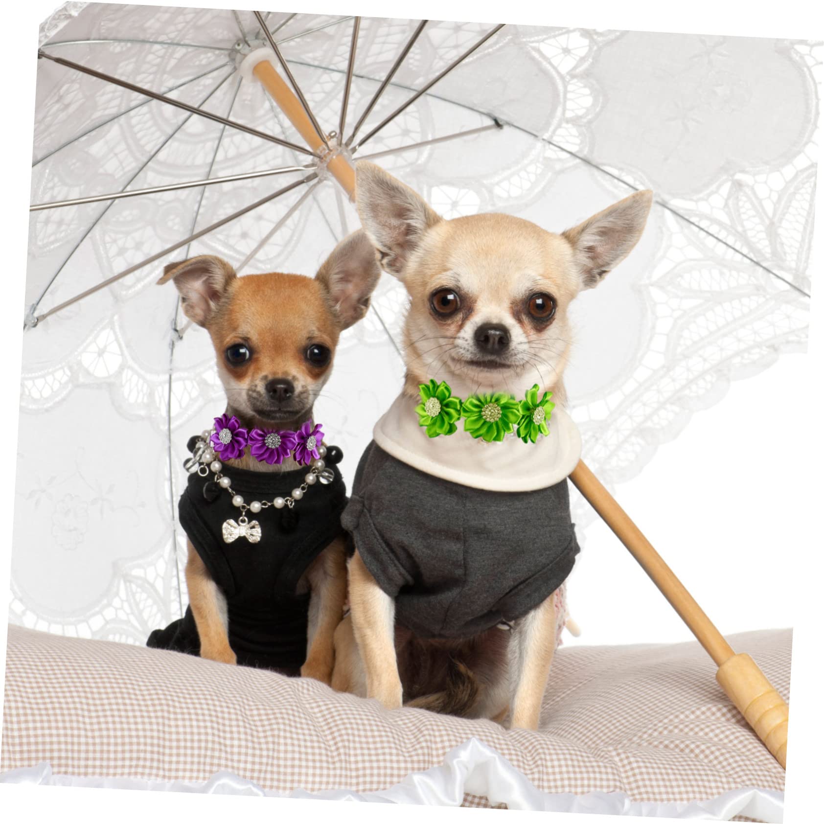 BESPORTBLE 36stücke Verstellbare Katzen Und Hundehalsbänder Mit Blumen Und Strasssteinen Dekorative Fliegenhalsbänder Für Haustiere Für Partys Und Fotoshootings