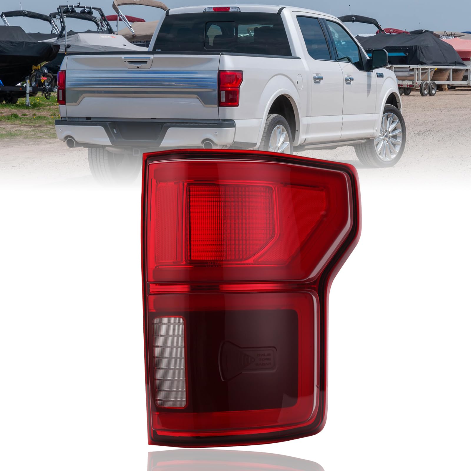 Photo 1 of LED Tail Lights Blind Spot For Ford F150 2018 2019 2020 Rear Tail Lamp Right Passenger Side
