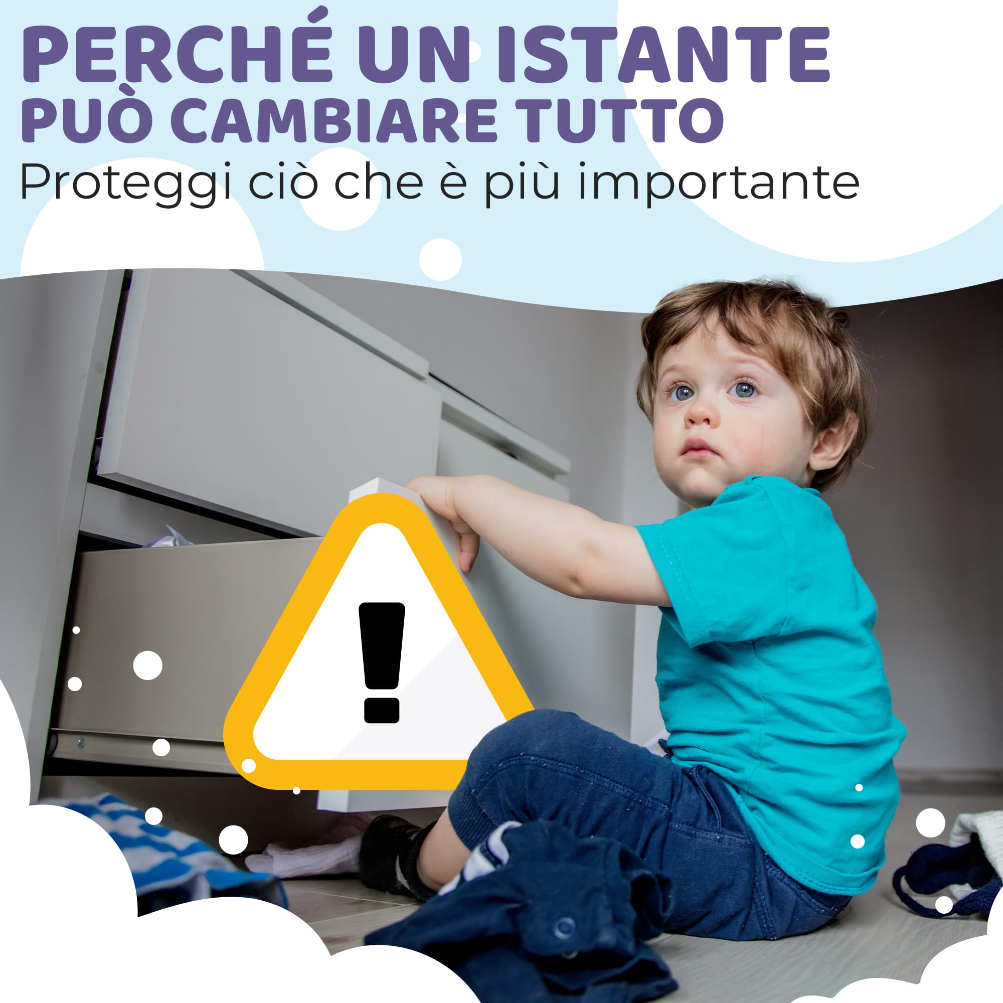 Chiusura Magnetica per Cassetti & Ante 12 Serrature 3 Chiavi Blocco Sicurezza Magnetico per Bambini