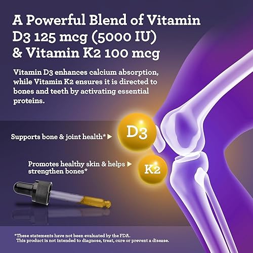 Miniatura 5 de GuruNanda Aceite de semilla negra, Nigella sativa prensada en frío, rico en vitamina D3, 5000 unidades, K2 y E, alta timoquinona  Potente