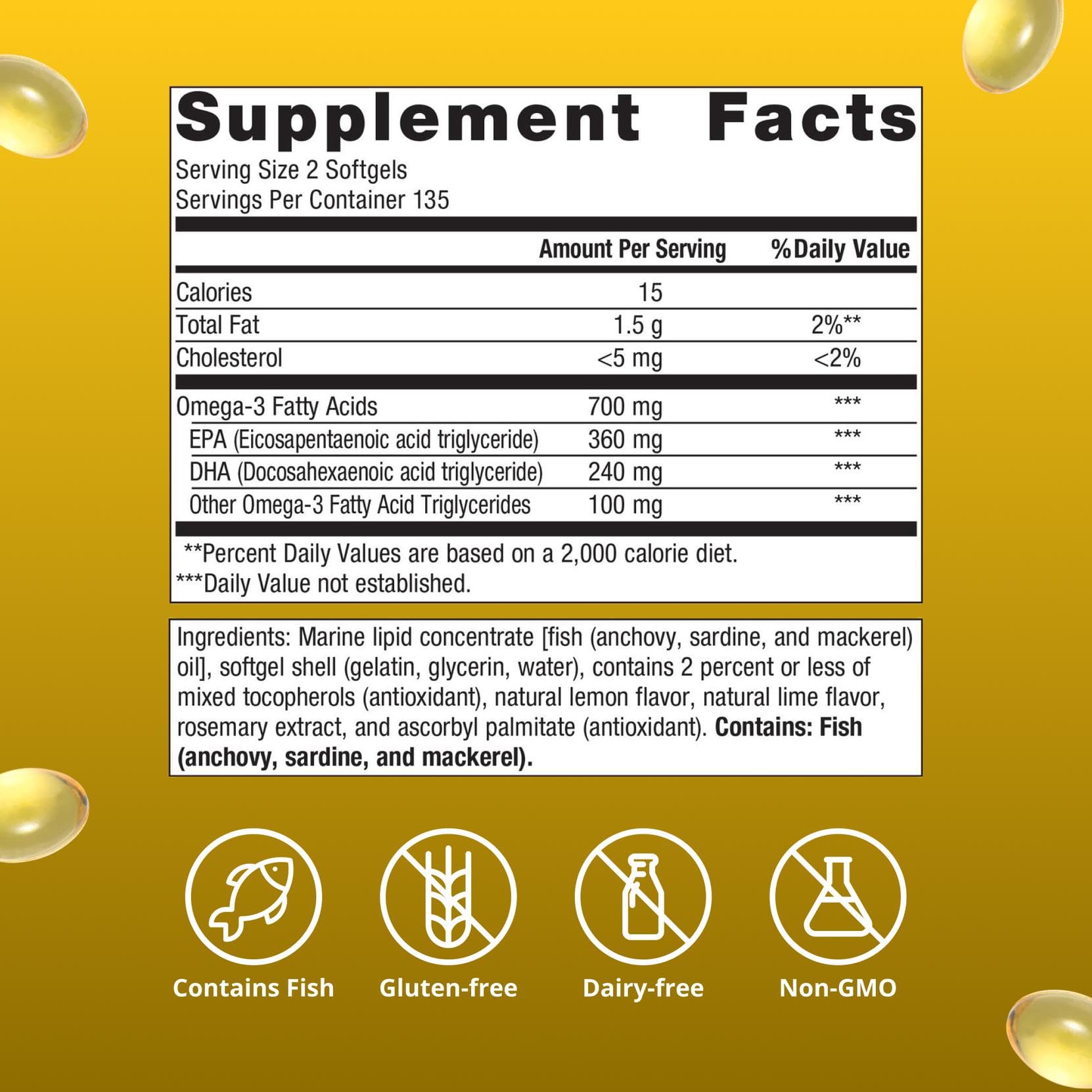 Metagenics OmegaGenics EPA-DHA 300mg Fish Oil Omega-3, 270 Mini Softgels — Amazon image 5