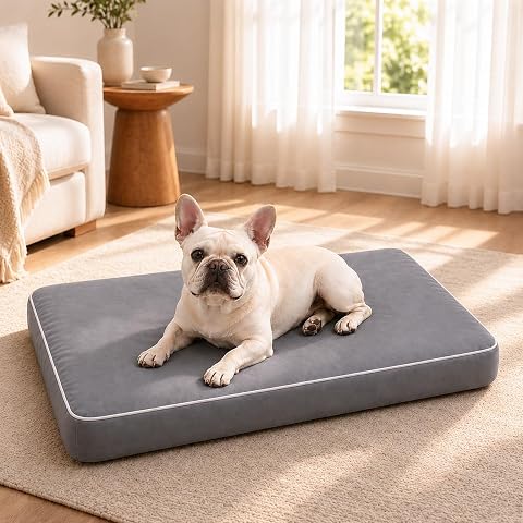 Orthopedic Dog Mat, 100% Waterproof 28D Foam Bed, Washabl...