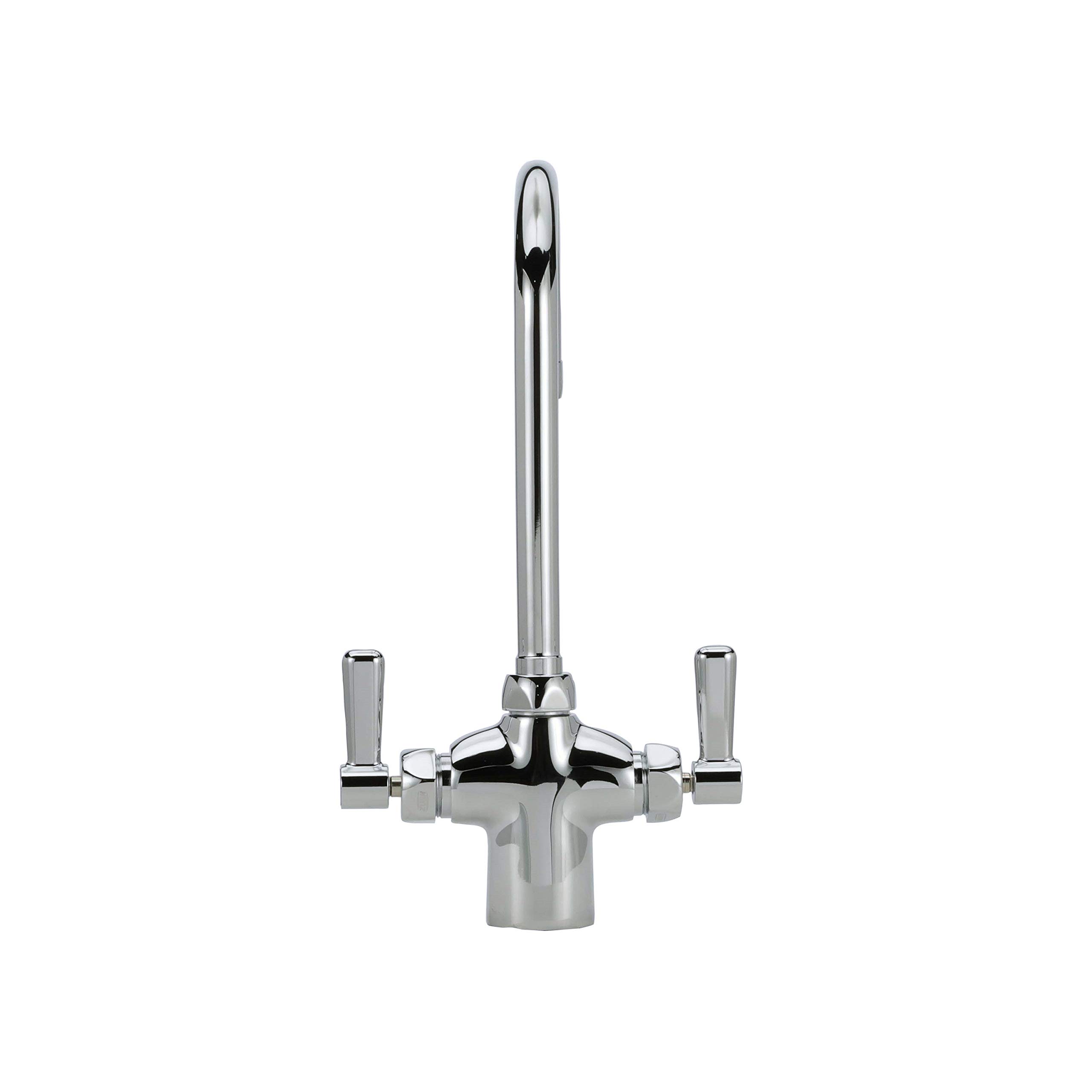 Grifo, manual, 2, 2,2 gpm, cuello de cisne, latón