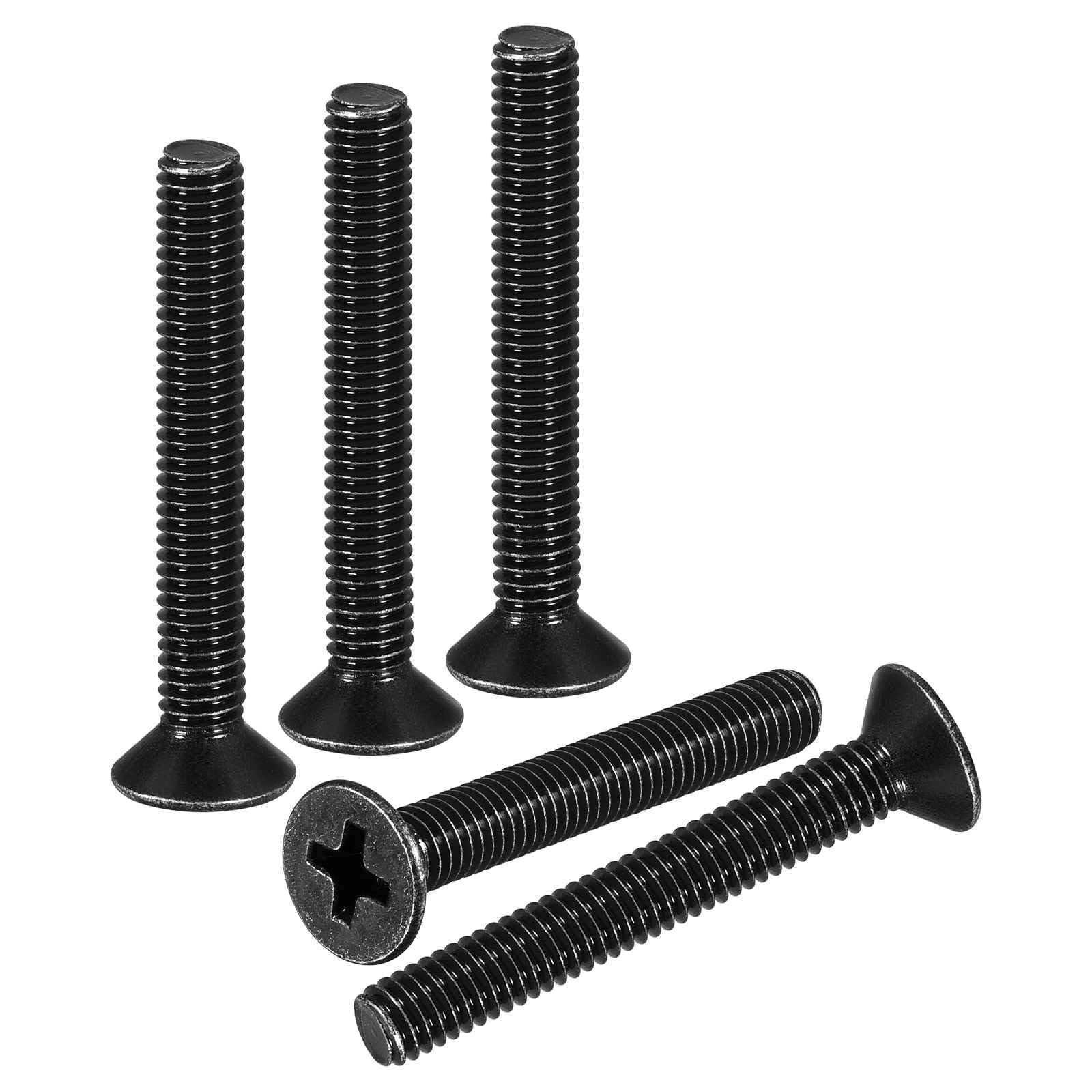 DTGN M3-0.5x20 Flat Head Machine Screws - 50PCS - Good for Electronics and Machinery - 304 Stainless Steel Phillips Countersunk Micro Metric Machine Screw Bolts- Black — image 1