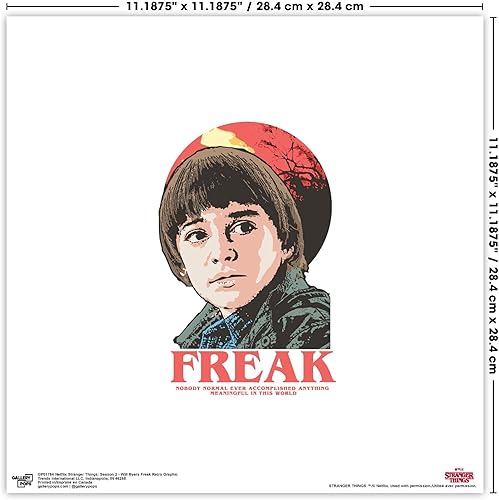 Miniatura 7 de Trends International Gallery Pops Netflix Stranger Things Season 2 - Póster de pared retro de Will Byers Freak, 12 x 12 pulgadas, versión sin marco