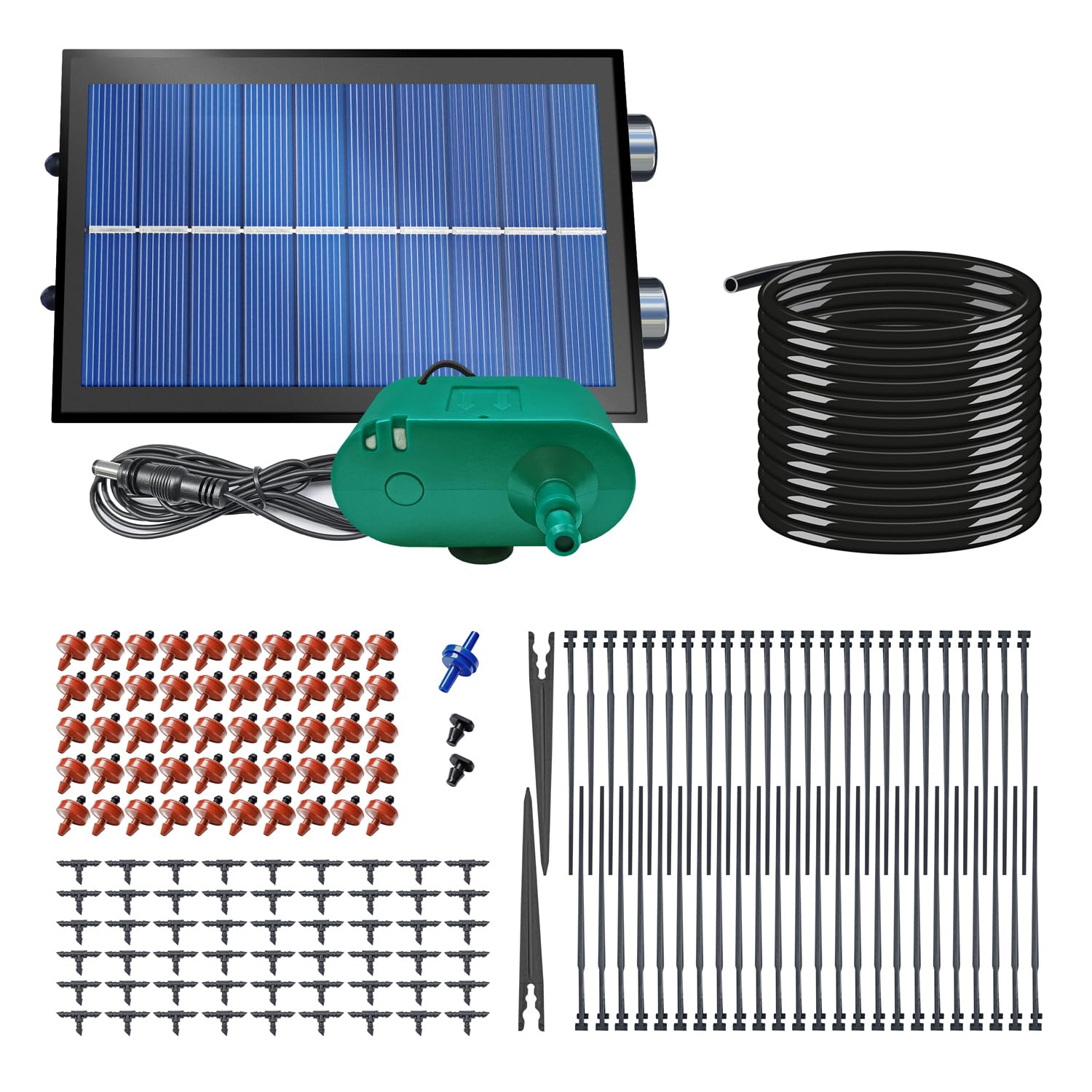 Solar-Bewässerungssystem Greenkeeper Solarpanel Gartenbewässerungssystem Pflanzenbewässerung (SOLAR-DROP P50 für bis zu 50 Tropfstellen)