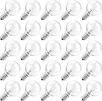 Vista 1 de Brightown Bombillas de repuesto G40, bombillas de globo transparentes de repuesto para cadena de luces al aire libre, base de candelabro E12