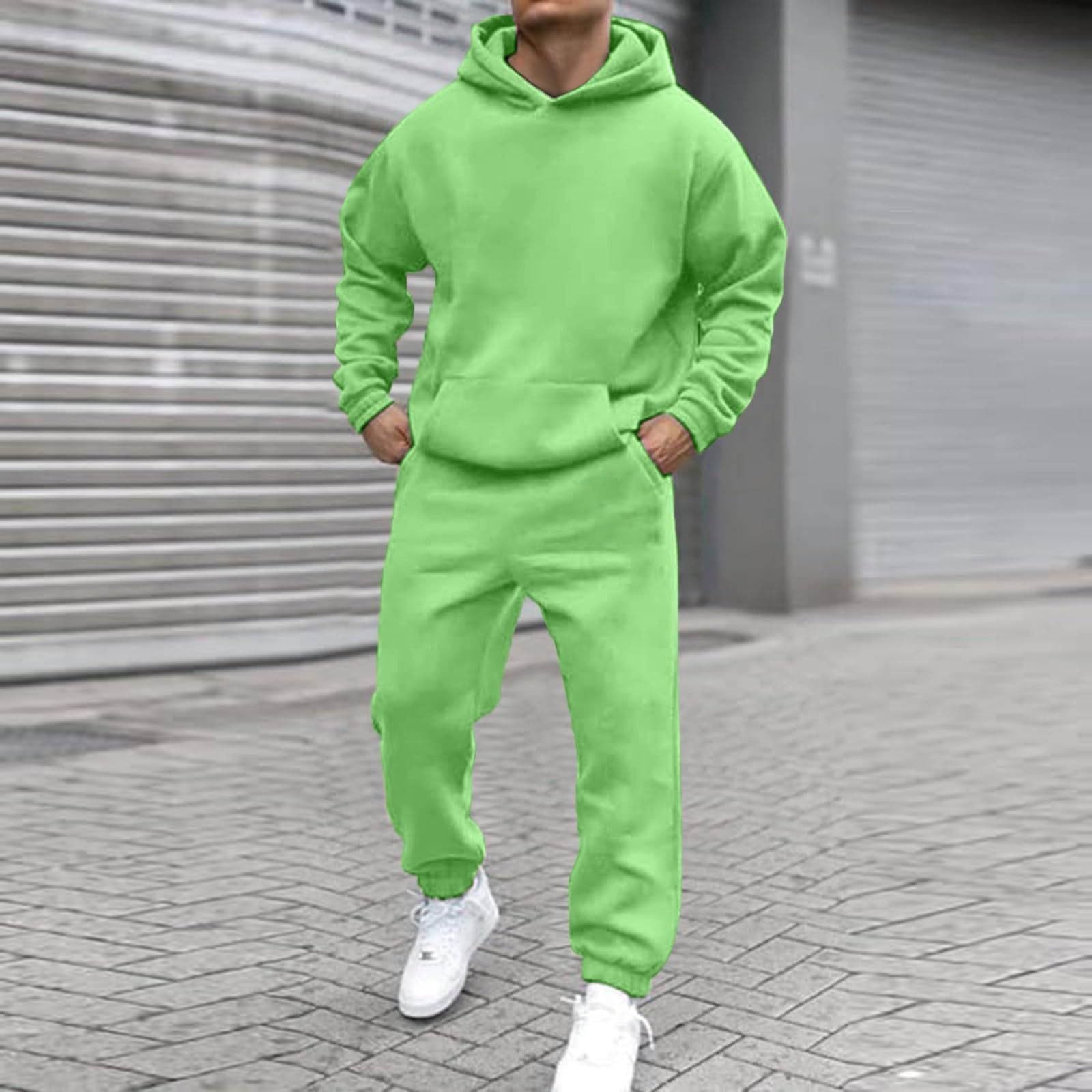 Generisch Ensemble sweat à capuche et pantalon de jogging pour homme