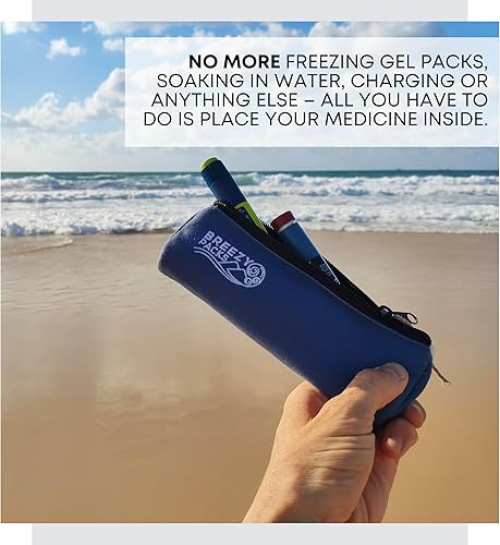 Miniatura 7 de Estuche de viaje para bolígrafos de insulina con protección 247  Bolsa médica de transporte EpiPen  Estuche para diabéticos aprobado por la TSA sin