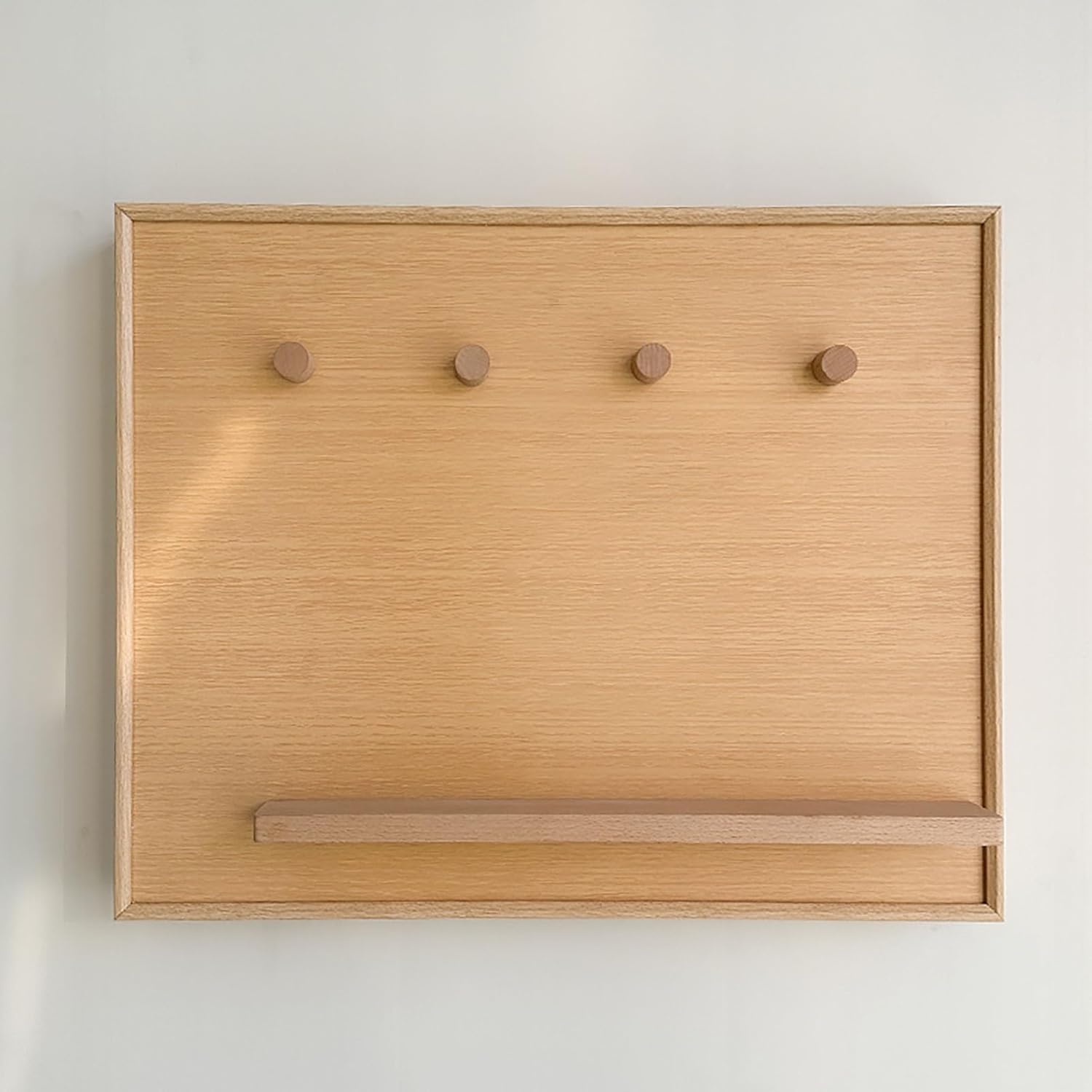 Wood Fuse Box Covers Wall Mounted Electric Meter Box Cover with Storage Rack Hidden Circuit Breaker Panel Decorative Painting for Indoor Use(Wood,40x30CM(15.7x11.8in))