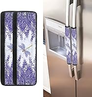 Vista 16 de Fundas para manija de refrigerador con bandera estadounidense de águila, 2 unidades, fundas ajustables para manijas de electrodomésticos, mantiene