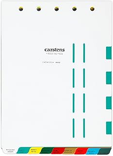 Carstens Heavy Duty Plastic Hospital Divider Set, 9-Tab, with Pull Tab Die Cuts, Multi-Color, for Top-Opening 2-Ring, 3-Ring and 5-Ring Binders