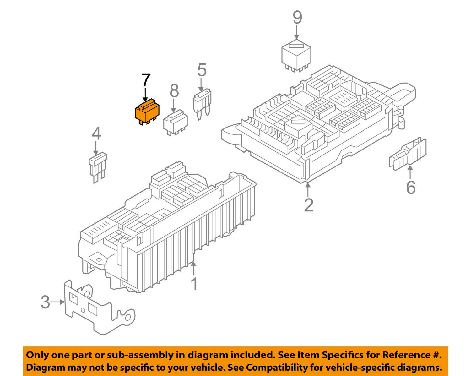 Genuine BMW E70 E70N E71 E72 Relay Change Over Contact Black OEM 61316919113