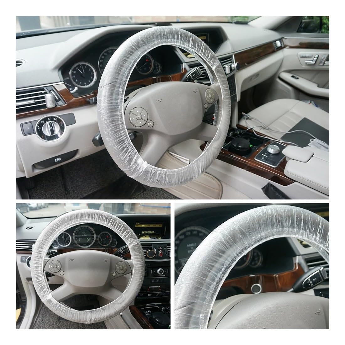 Accessori anti-polvere per coprivolante monouso elastico per auto universale per camion per