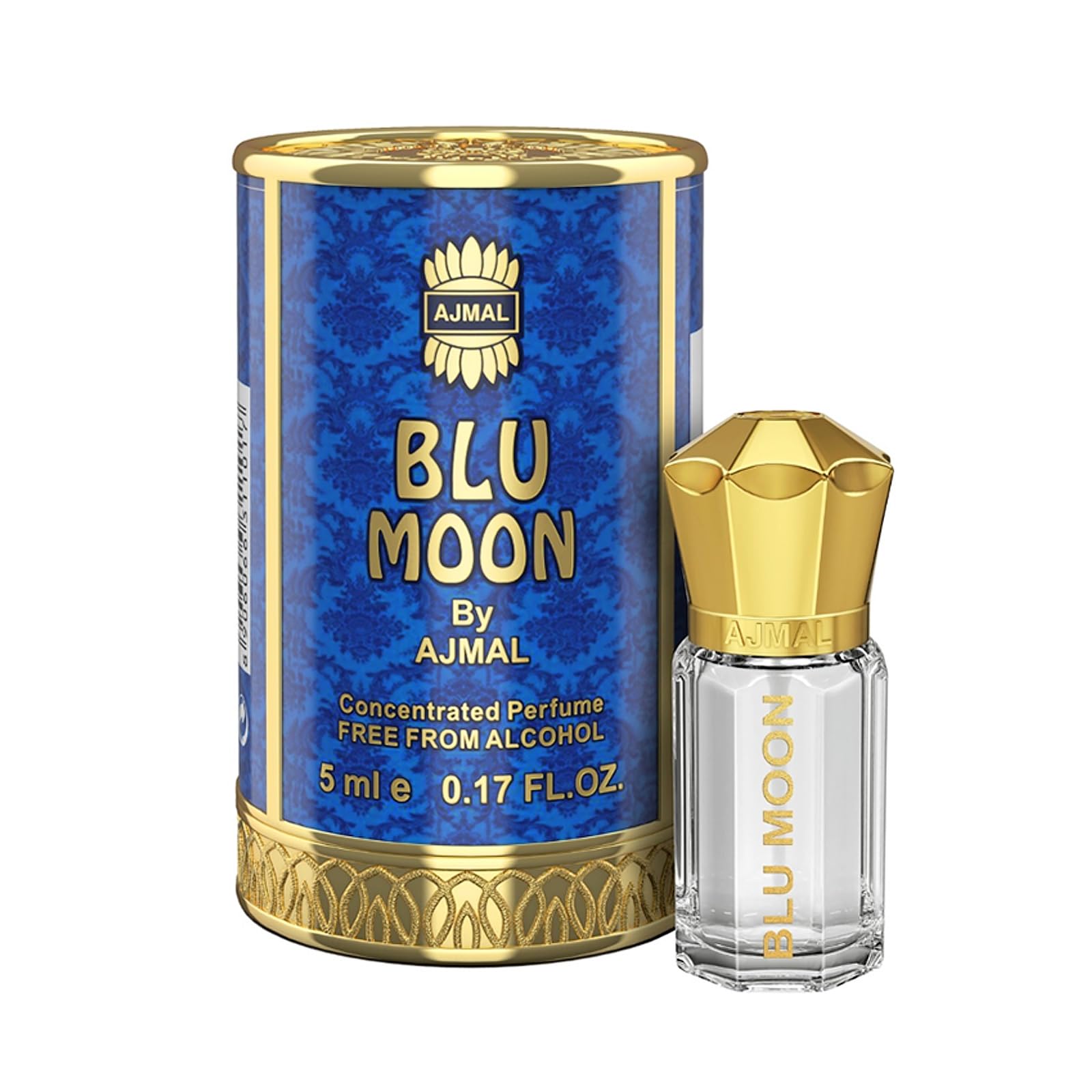AJMAL Blu Moon Liquid Attar | Floral & Fruity Fragrance | Non-Alcoholic | Long Lasting Liquid Attar For Women - 5 Ml-image-3