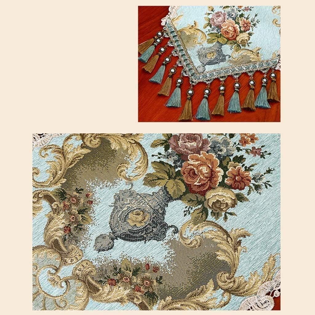 Handmade Simple Multiple Sizes Luxury Chenille Table Runner for Family Dinners Or Gatherings Dresser Scarves with Multi-Tassels Gourmet Dressing