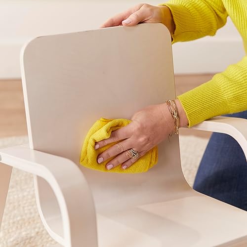 Miniatura 12 de ECR4Kids Mecedora Bentwood con cojín, muebles para niños, lavado blanco