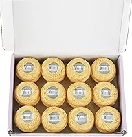 Vista 41 de Rhapsody Hilo de algodón perla tamaño 8 hilo de ganchillo Perle 12 bolas Set tejido a mano, bordado, sashiko, punto de cruz, costura, punto