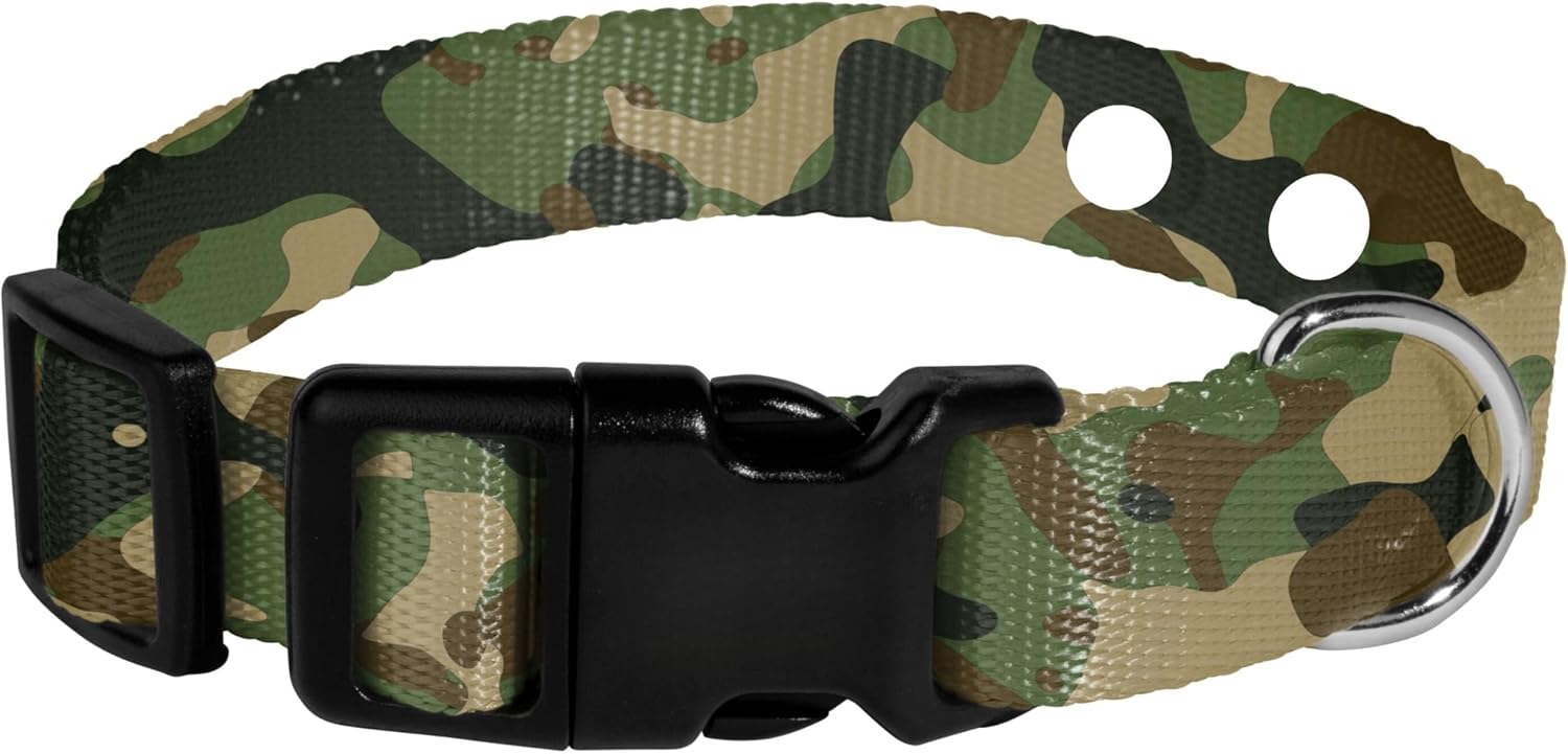 ECollar Replacement Strap, Shock Collar Replacement Collar, In Ground Fence Collar Replacement, Compatible with Invisible Fence (Camo, 1″)