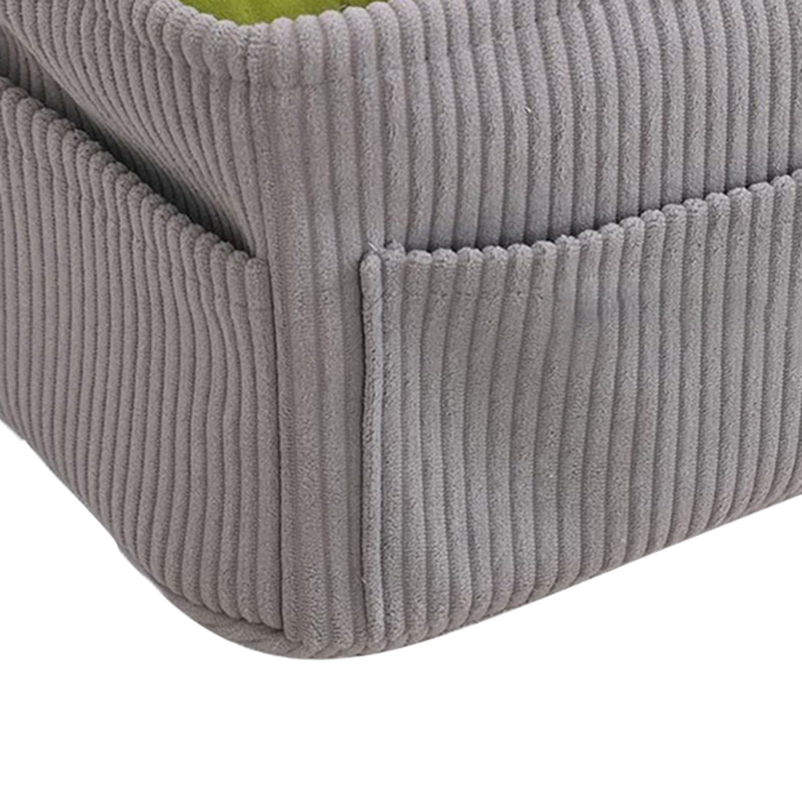 Cesta organizadora de pañales, almacenamiento portátil para guardería, mesita de noche, sofá, maletero de coche, soporte de pana para toallitas, biberones de leche, artículos esenciales para bebés
