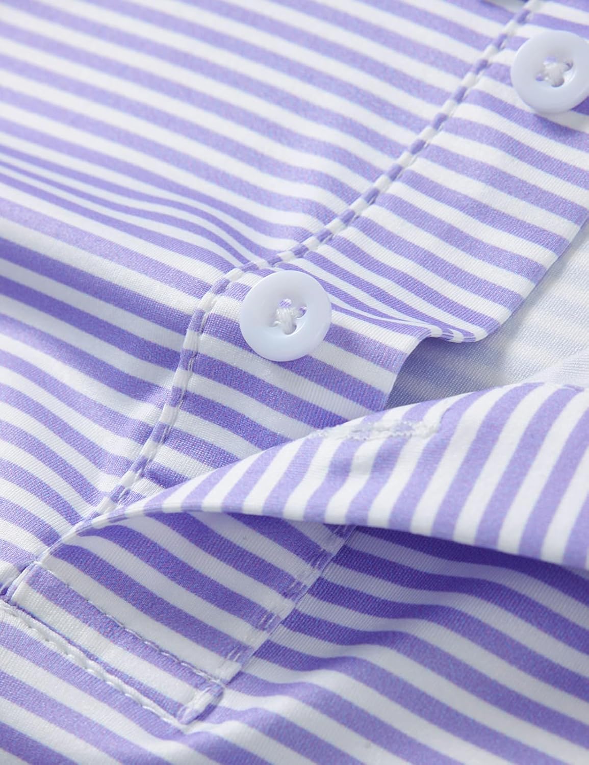 Boys Performance Polo Dry Fit Short Sleeve Golf Stripe Shirt for Active Casual Size 5-14 - Image 3