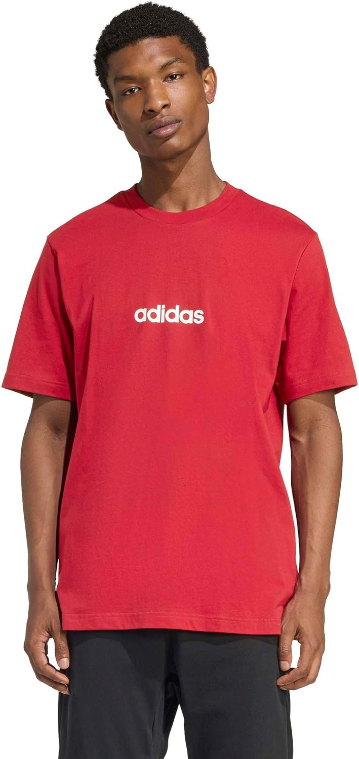 Adidas Mens Essentials Linear Single Jersey T-Shirt