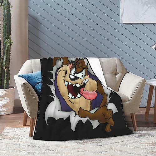 Miniatura 7 de Manta de franela de anime de dibujos animados de franela suave y ligera para sofá, cama, sala de estar, con aire acondicionado, regalo para adultos