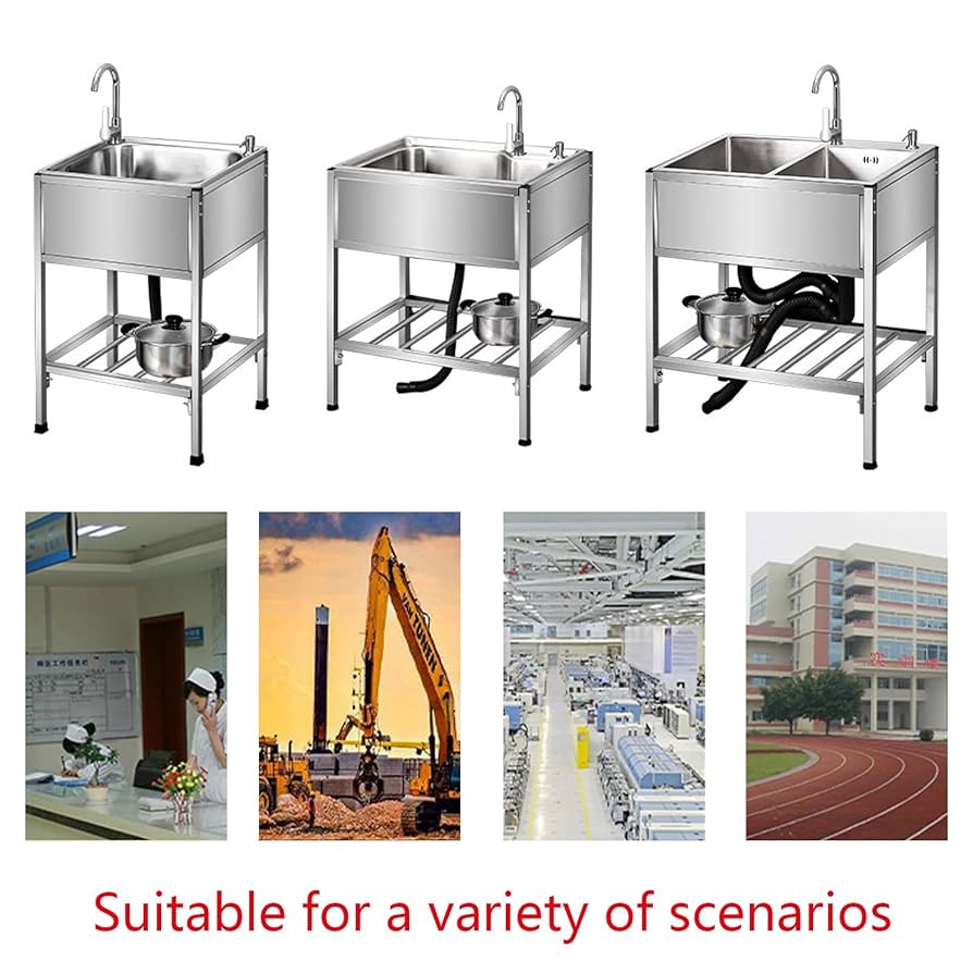 Amazon.co.jp: ガーデンシンク 屋外 蛇口付き ステンレス 流し台