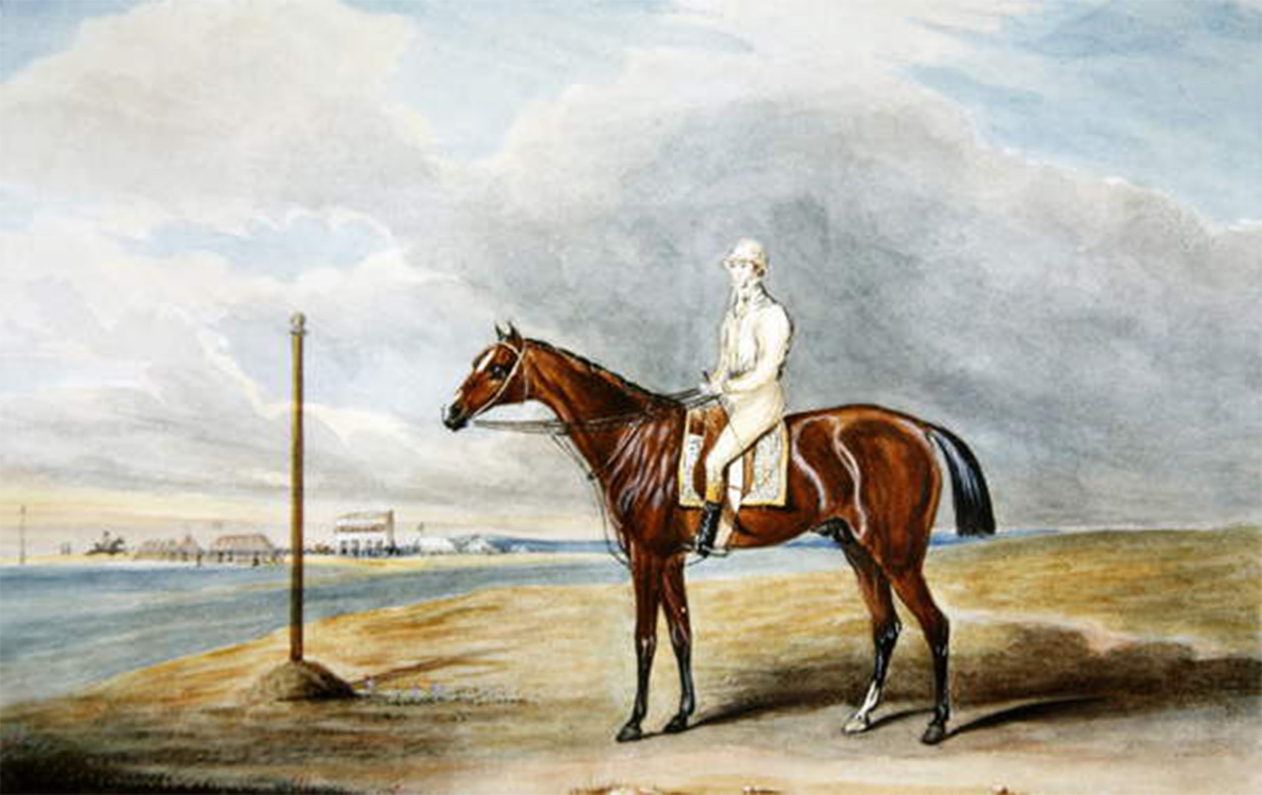 POSTERIIk Vintage Art Print Images Pictures Print Lord Lowther's Spaniel W. Wheatley Up At Epsom by Famous painting Modern Colour Posters for Office Home Decor 60x90cm