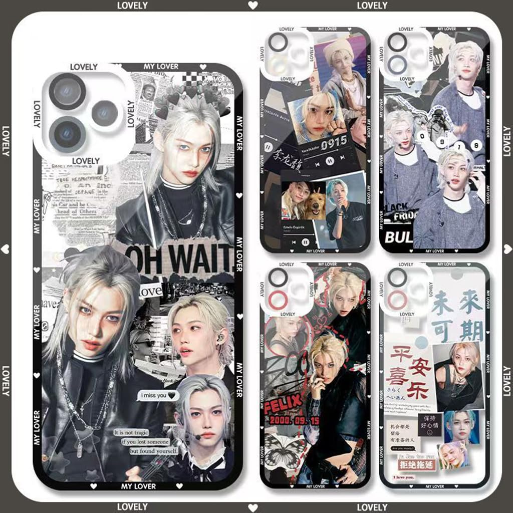 iPhone - リバー•Felix SKZ Felix Blue Hair iPhone Case: Stray Kids Tough Phone