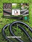 PLUGTUL 3 Foot Extension Cord Black, 2-Pack Short Power Cord, Indoor/Outdoor 16 Gauge 3 Prong Grounded Wire ETL Listed, 13A 1625W 125V SJTW