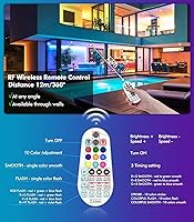 Vista 6 de MEIKEE Luz de arandela de pared RGBW de 42 W, 3350 lm, barra de luz de lavado impermeable IP66 con control remoto, tira de inundación de lavado que