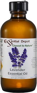 Lavender Essential Oil - 4 oz. - from France - GC/MS Tested - Skin Safe - Supplied in 4 oz. Amber Glass Bottle with Black Phenolic Cone Lined and Safety Sealed Cap