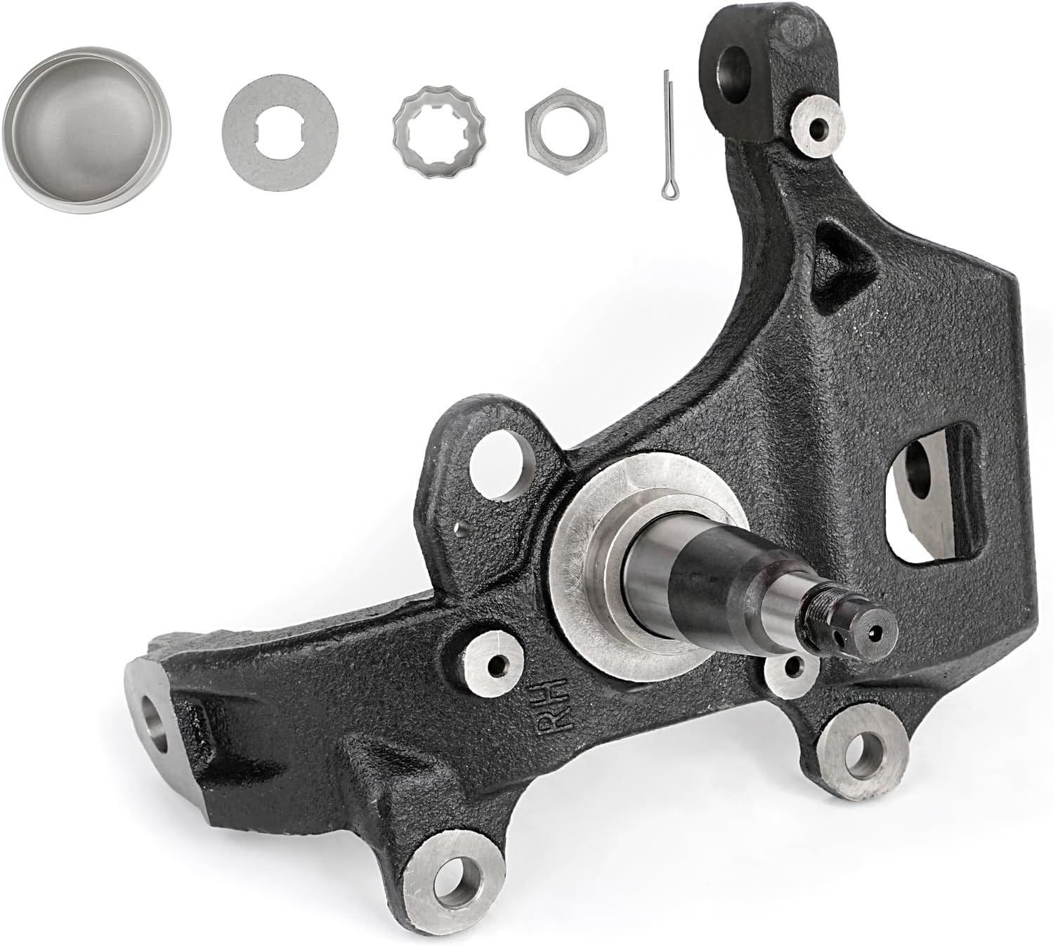 Right Side Front Steering Knuckle Assembly for Ford F150 F250 Expedition Heritage Lincoln Blackwood Navigator 1997-2004 4.2L 4.6L 5.4L V6 V8 Replaces 698-196 698196 2L3Z3105AA F75Z3105AB