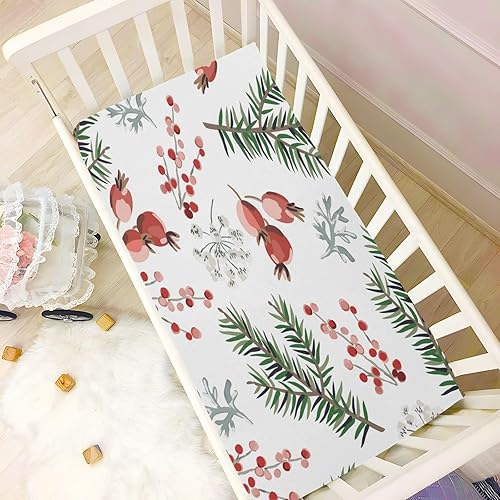 Miniatura 6 de Fitted Crib Sheet for Boys & Girls Pine Tree Soft Breathable Unisex Baby Sheets for Standard Crib and Toddler Mattresses 39 x 27 in
