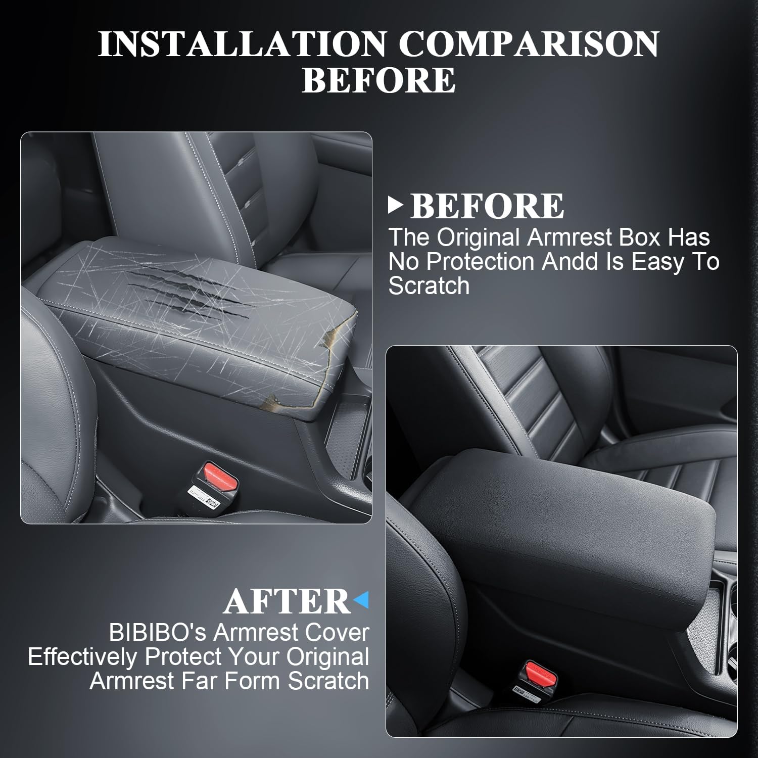 BIBIBO for 2025 2026 Honda CRV Center Console Cover 2023-2026 Honda CR-V (LX/EX/Sport Hybrid/EX-L/TrailSport Hybrid/Sport-L Hybrid) Silicone Arm Rest Cover w/Hidden Storage Box Secret Compartment