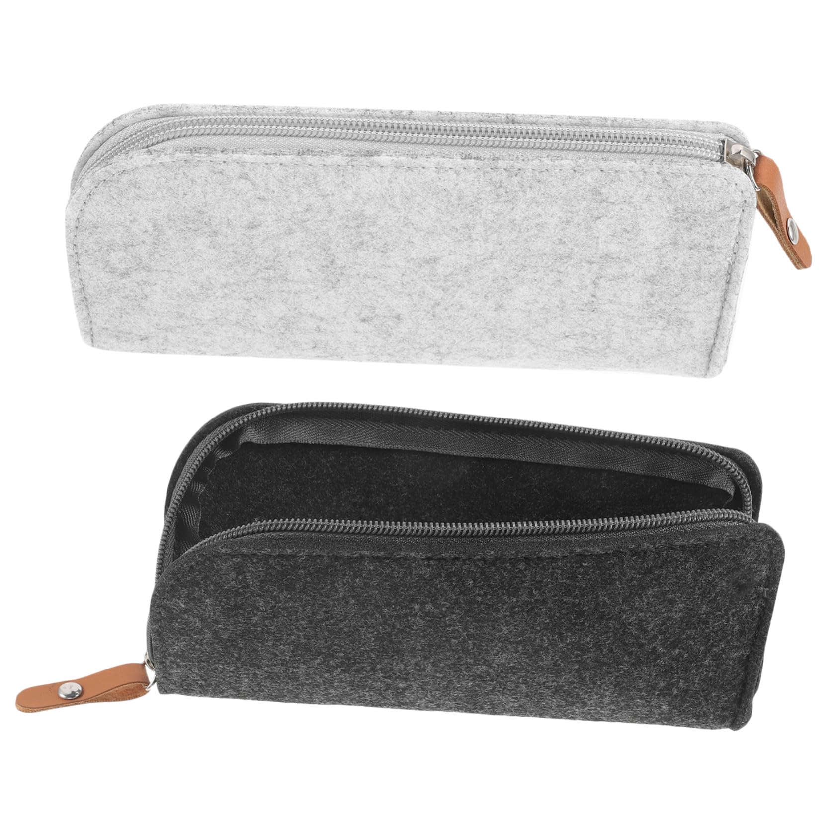 TEHAUX 5 Set Astuccio Marsupio Custodia Multifunzione Forniture Per Ufficio Di Grandi Dimensioni Custodia Per Organizer Sacca A Matita Con Cerniera Portatile Provato 2 Pezzi*5