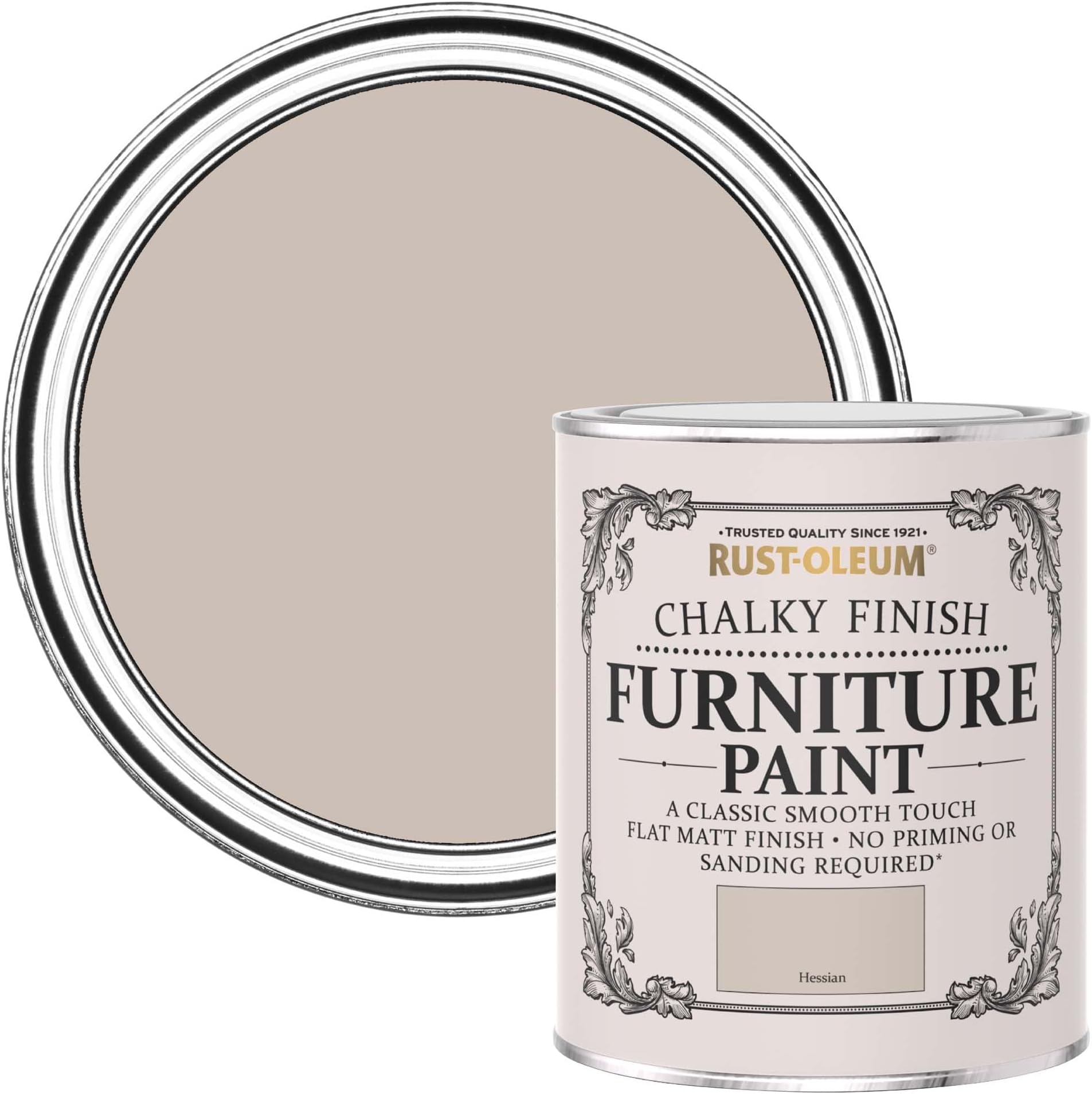 Rust-Oleum Chalky Furniture Paint Hessian 750ml