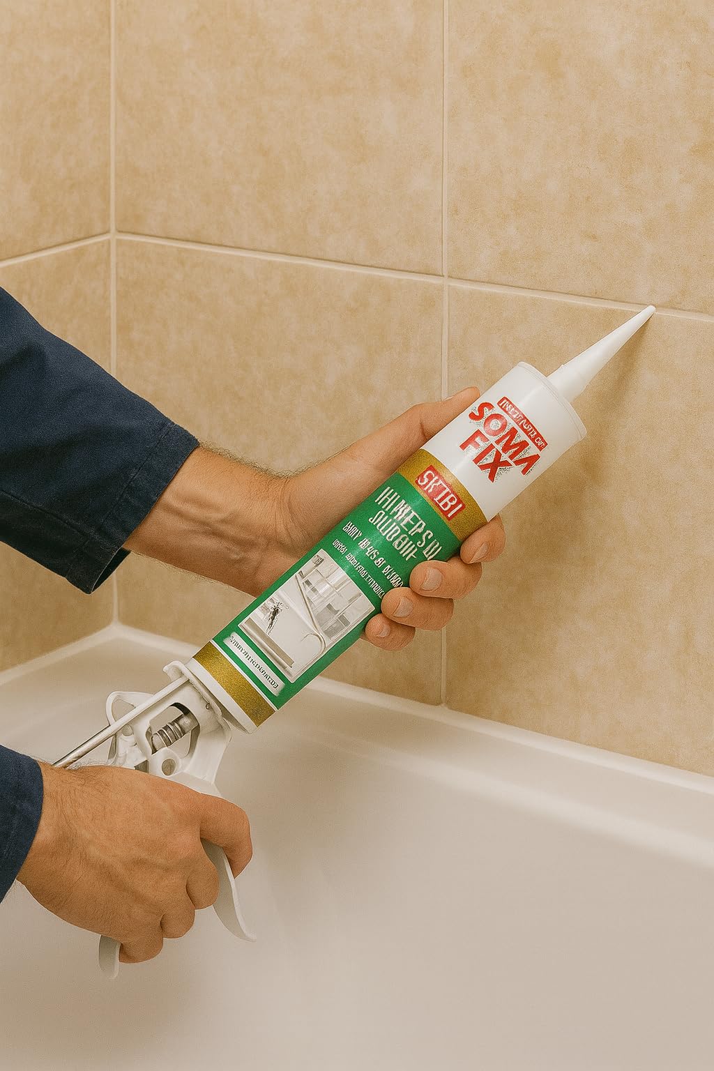 SOMAFIX SE281 Universal Silicone – Beyaz | Genel Amaçlı Silikon Mastik | Su Geçirmez, Esnek, Hızlı Kuruyan – Banyo, Mutfak, Kapı, Pencere, Seramik ve PVC İçin