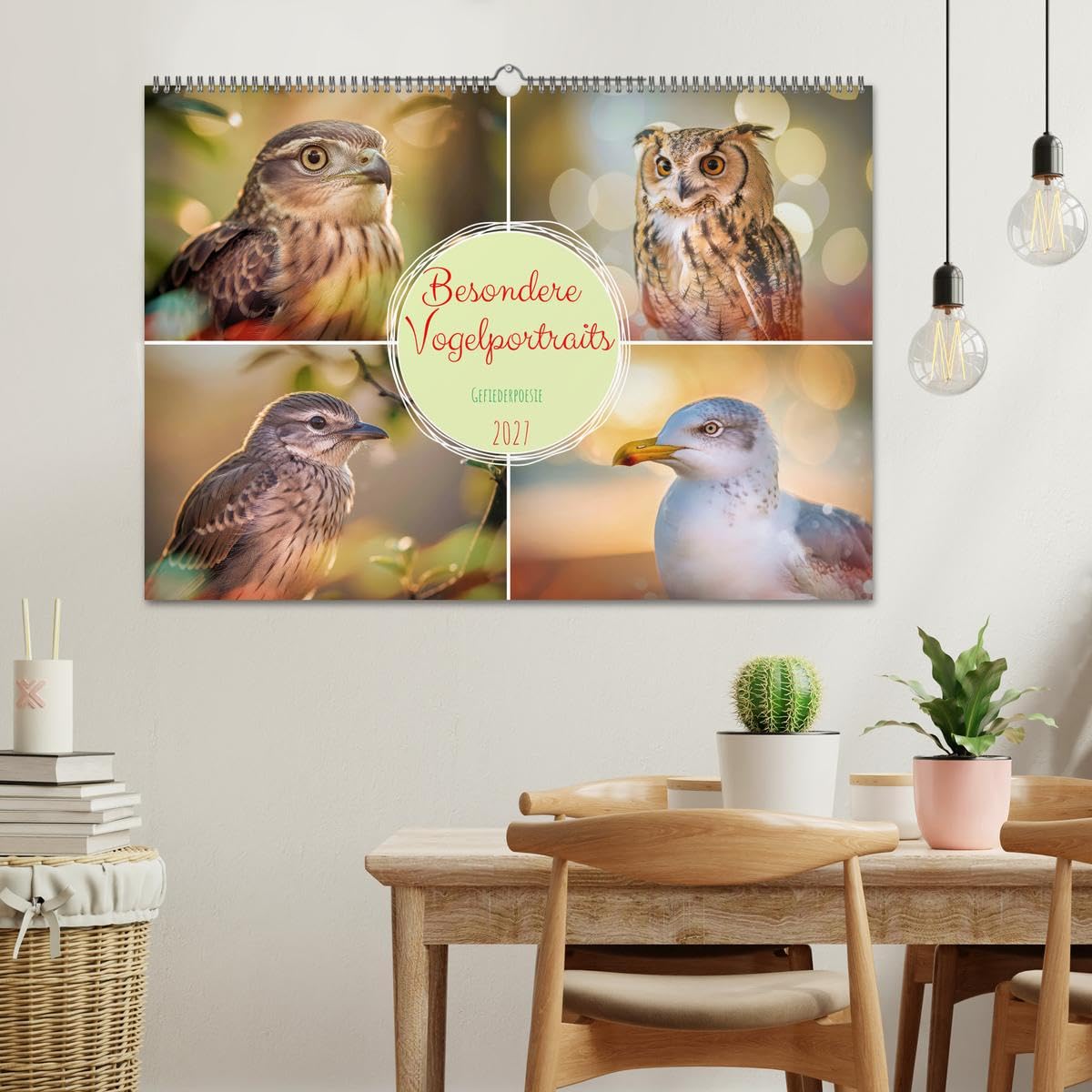 CALVENDO · Besondere Vogelportraits (Kalender 2027) | DIN A2 Querformat · Wandkalender · zeigen Vögel in einer Intensität, die man selten so nah erlebt: feine Federstrukturen…