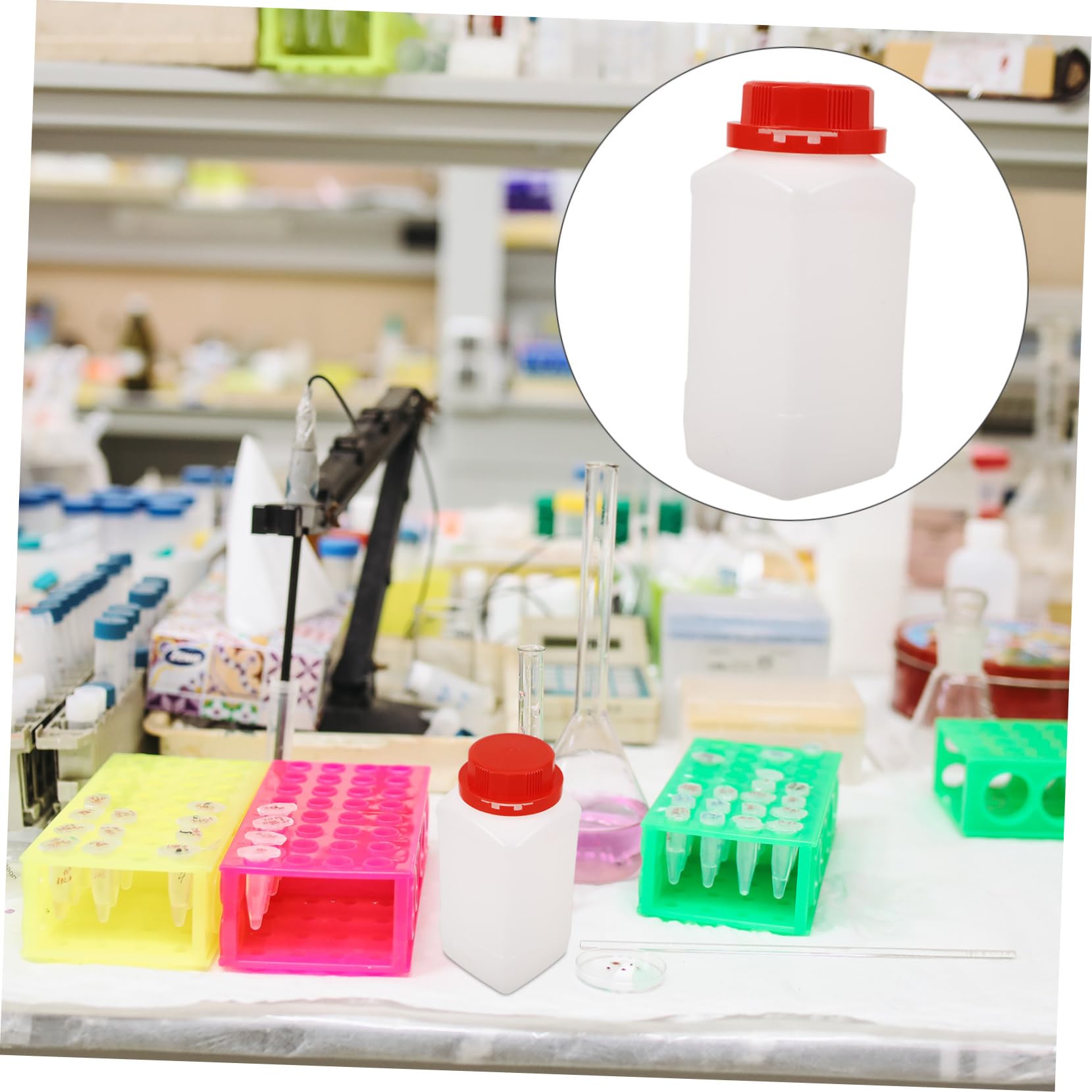 SOLUSTRE 8stücke Experimentierflasche Leere Reagenzflasche Sicherem Verschluss Für Laborproben Und Chemische Flüssigkeiten Zur Sicheren Lagerung
