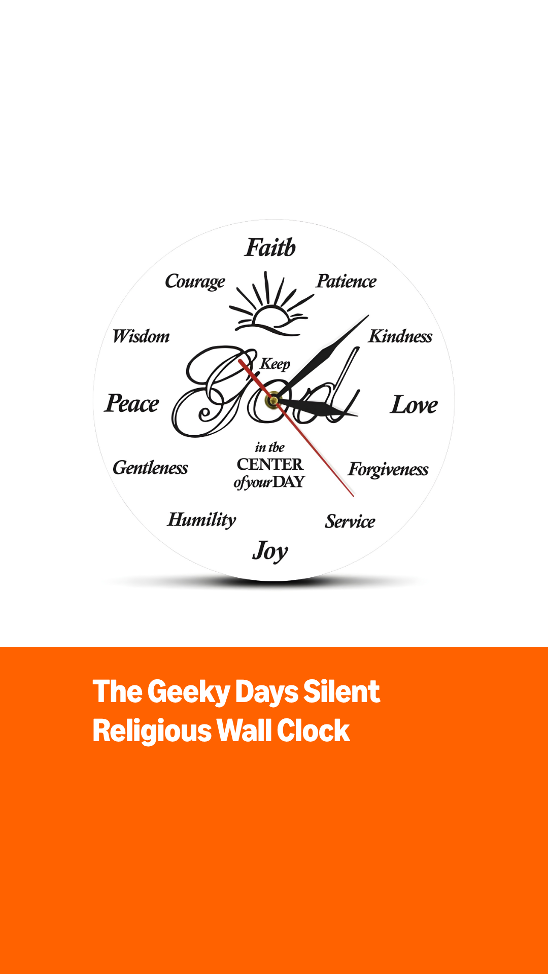 Amazon.com: The Geeky Days Put God First Inspirational Quote